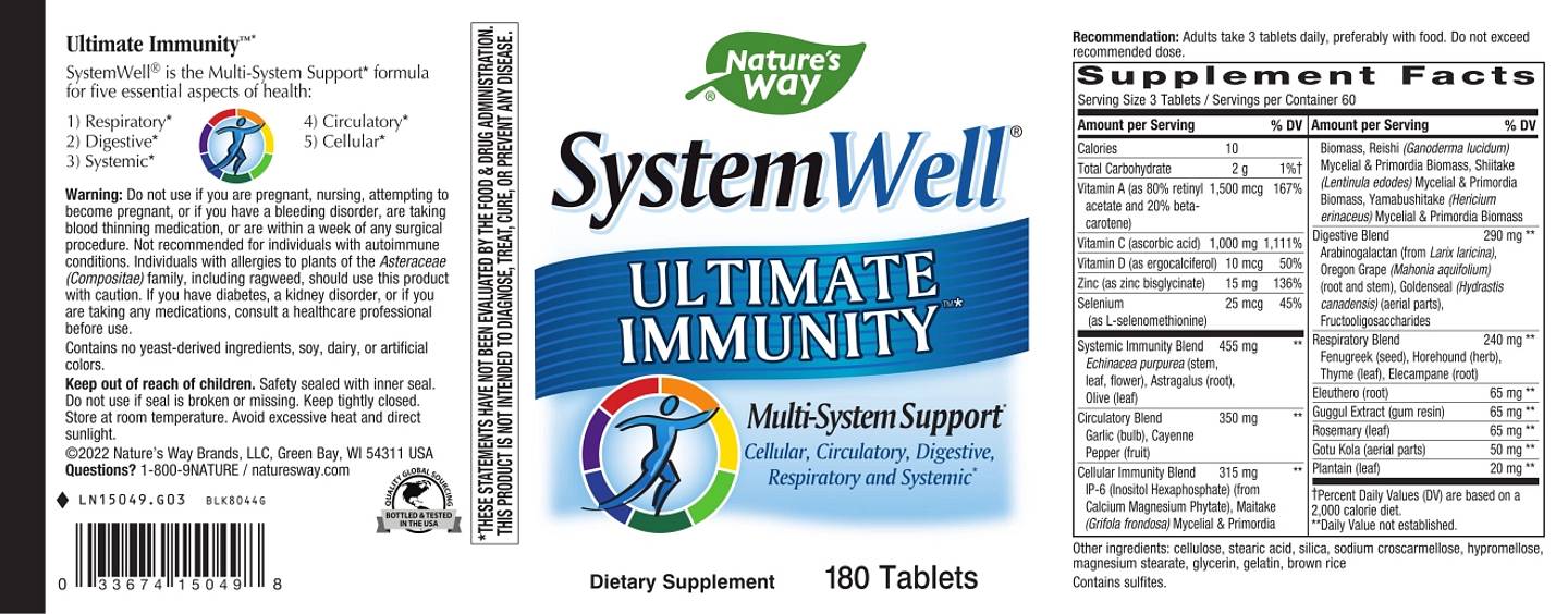 Nature's Way, System Well label