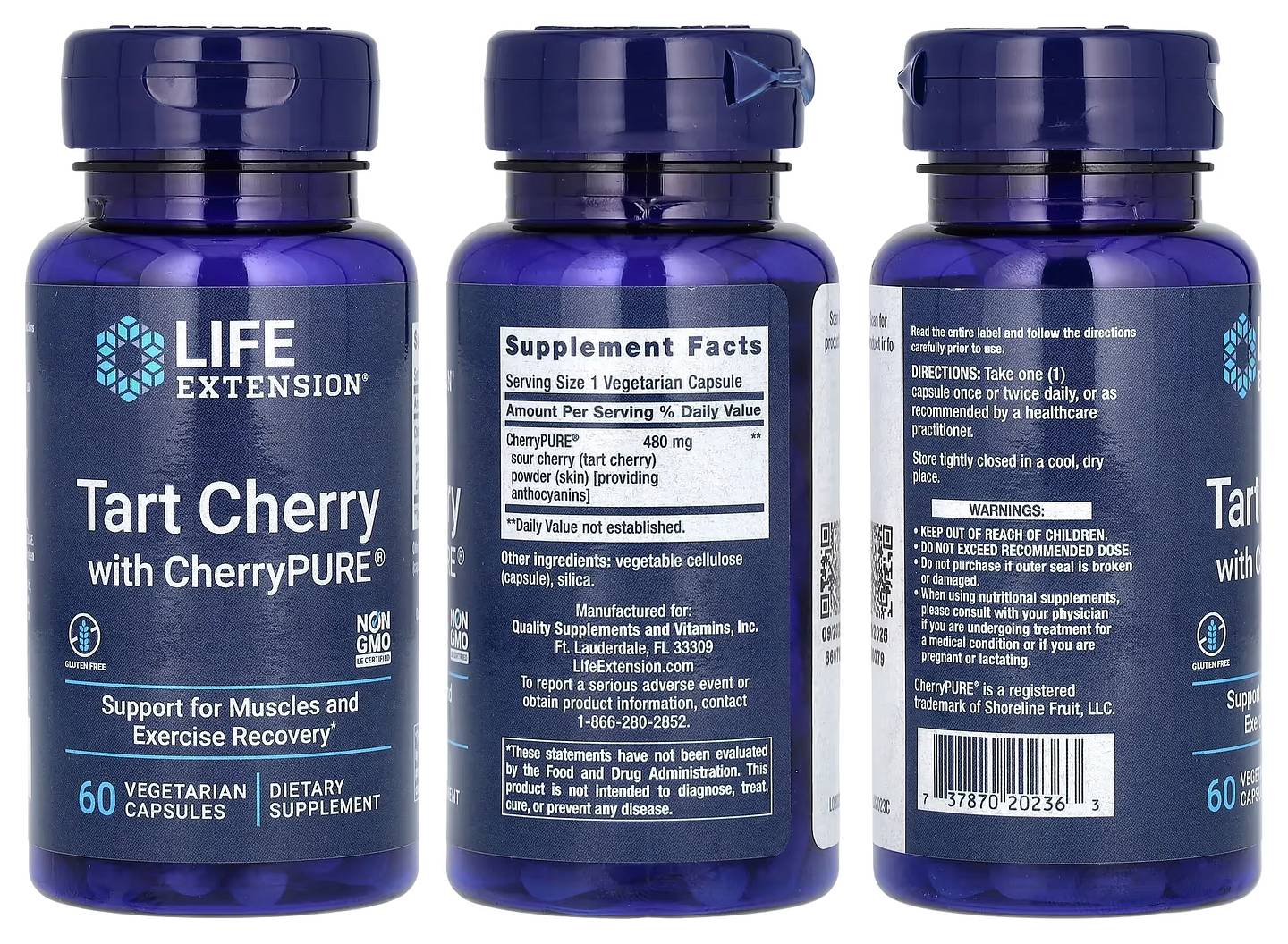 Life Extension, Tart Cherry with CherryPURE packaging