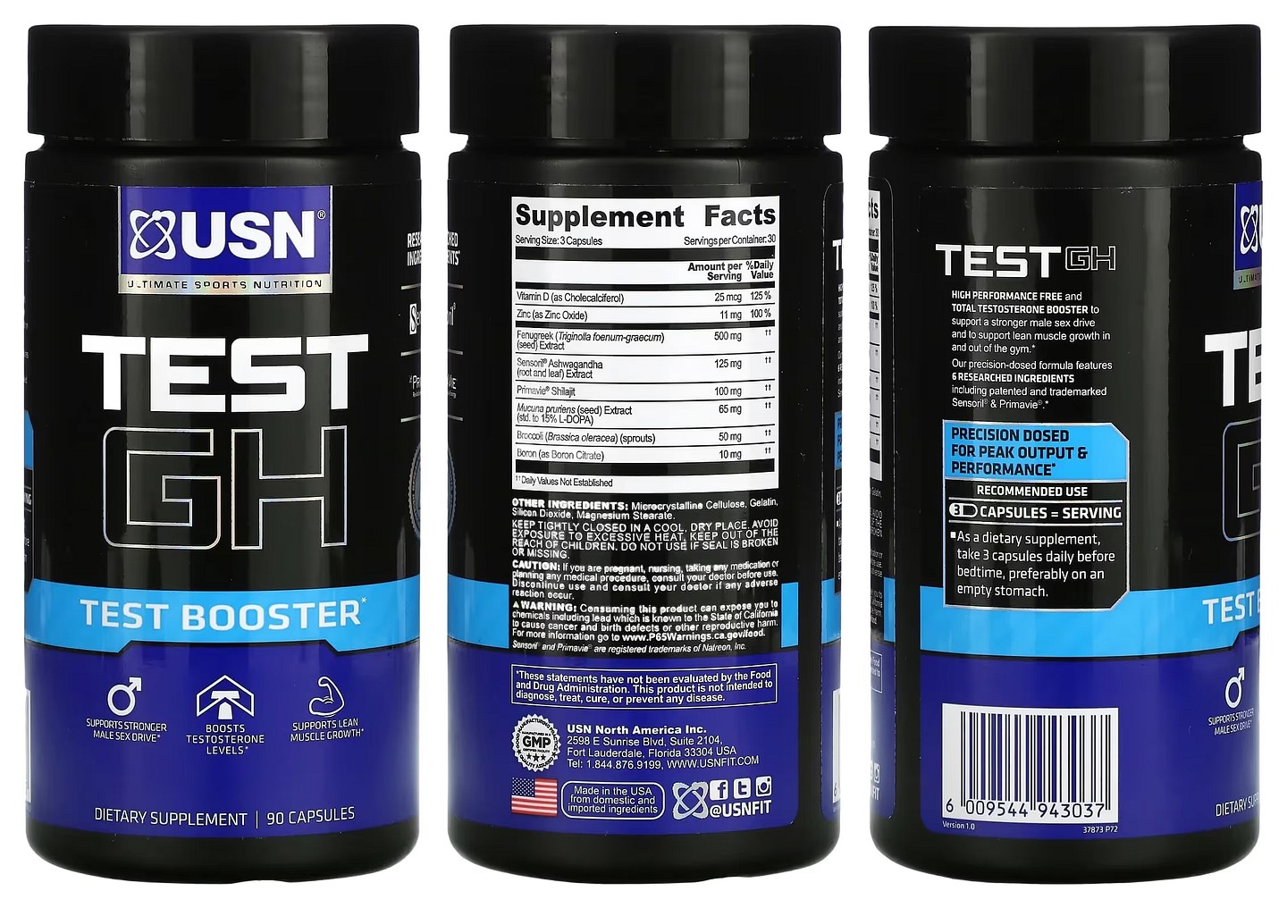 USN, TEST GH, Test Booster packaging