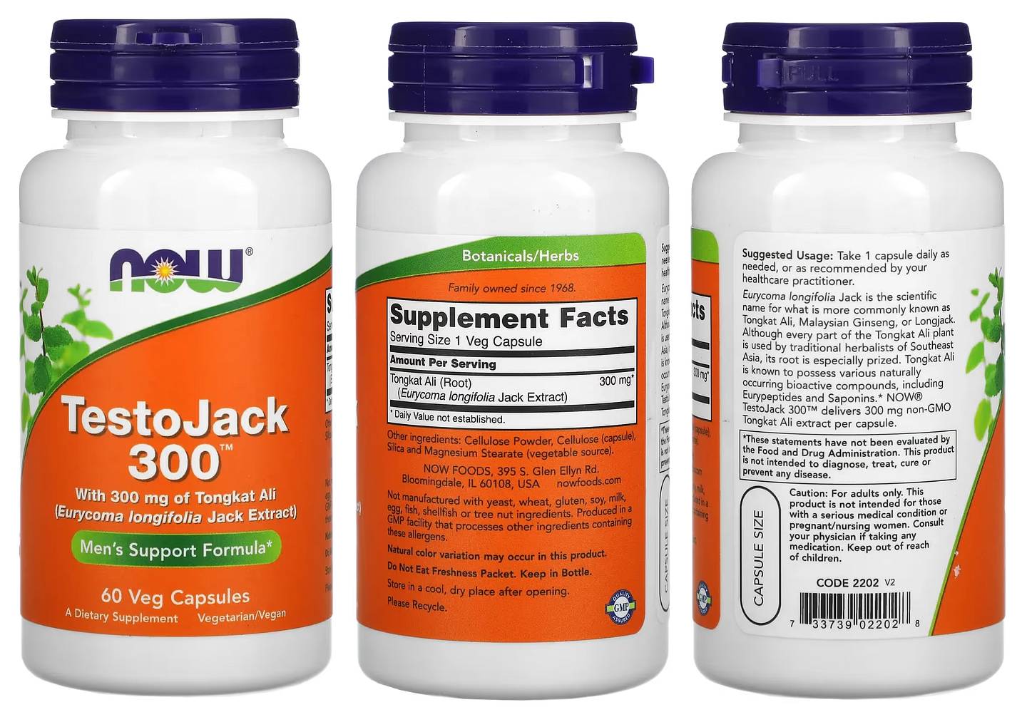 NOW Foods, TestoJack 300 packaging