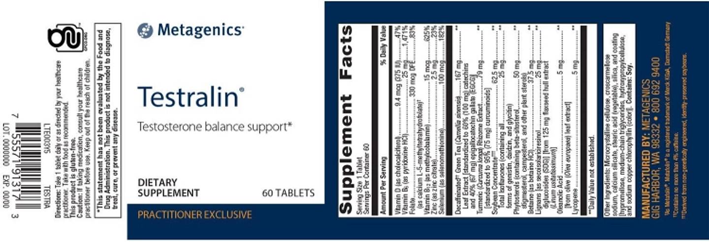 Metagenics, Testralin label