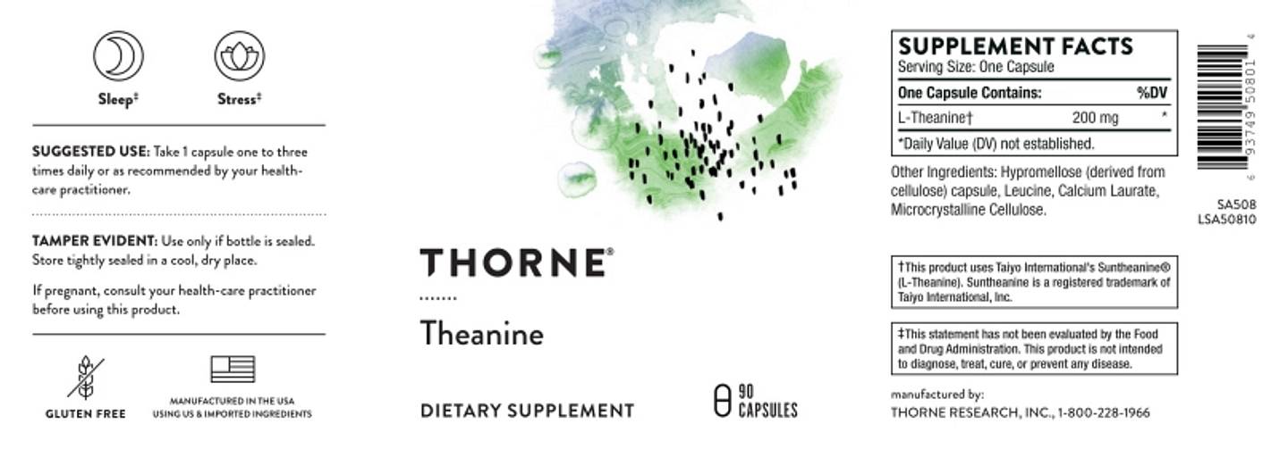 Thorne, Theanine label