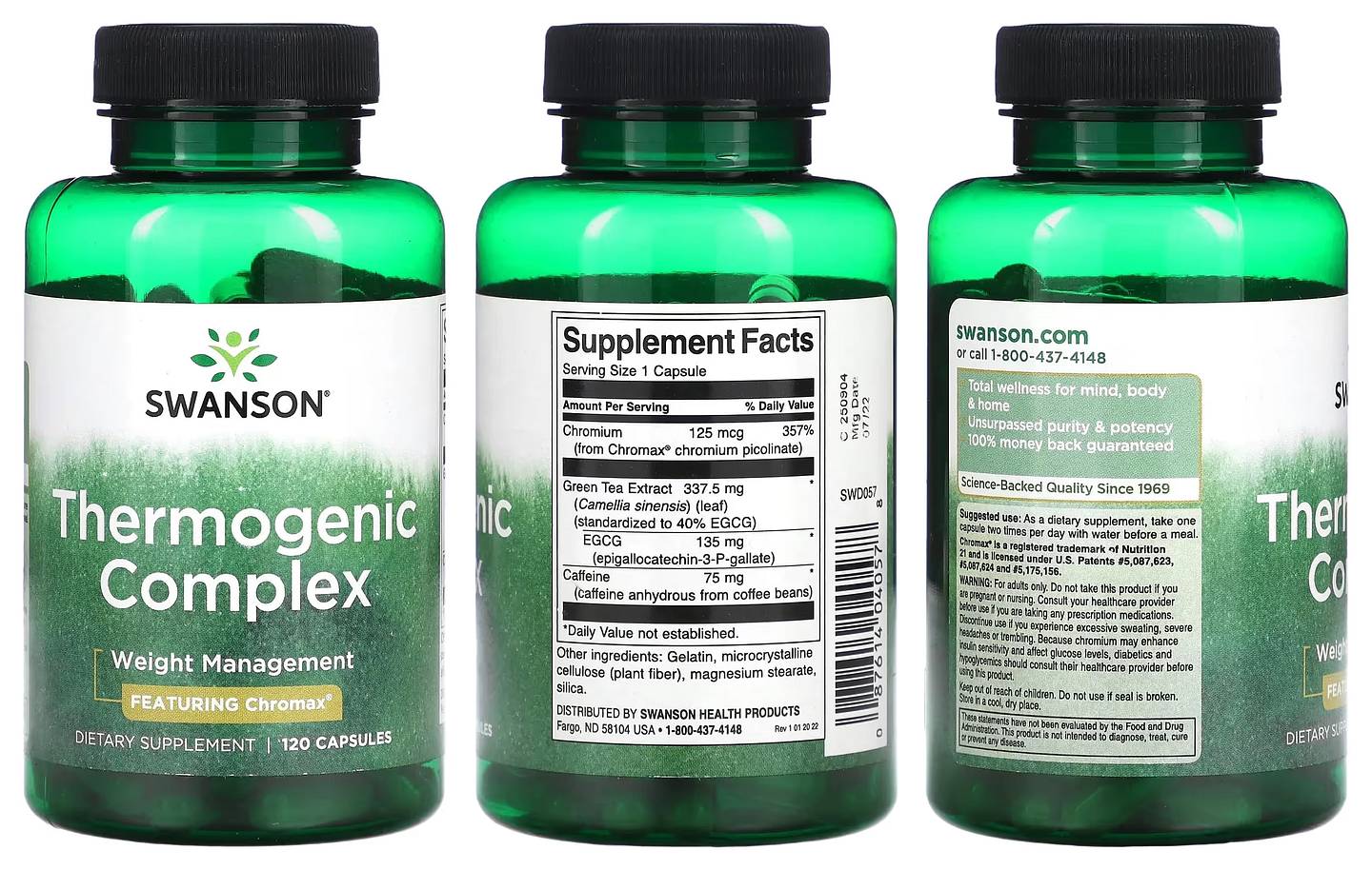 Swanson, Thermogenic Complex packaging