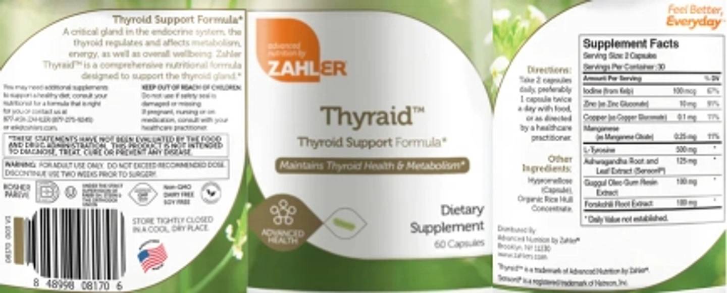 Zahler, Thyraid label