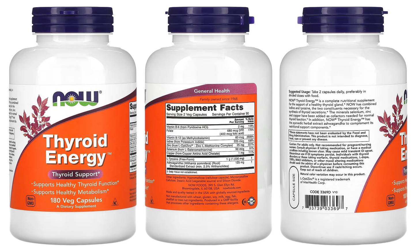 NOW Foods, Thyroid Energy packaging