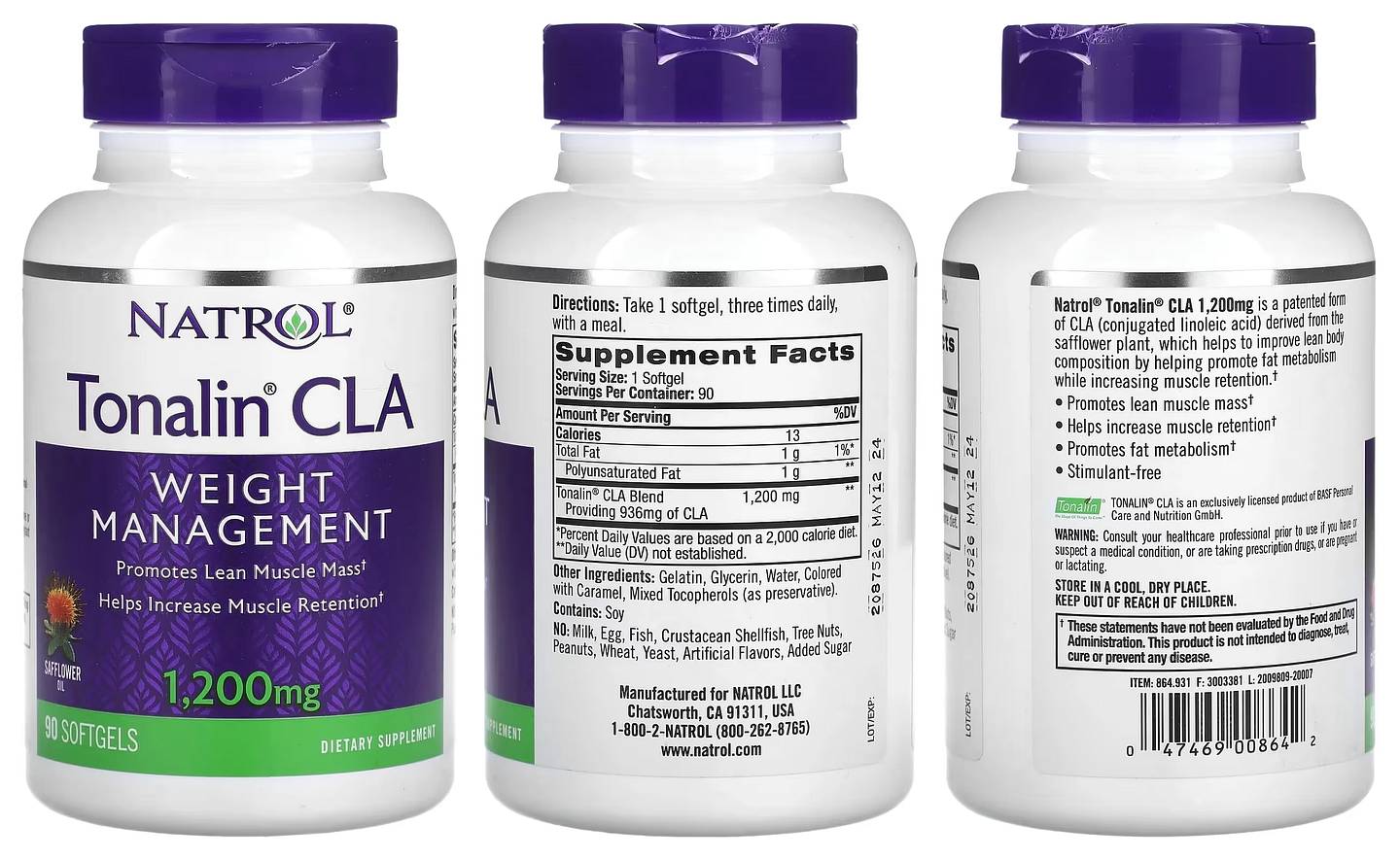 Natrol, Tonalin CLA packaging