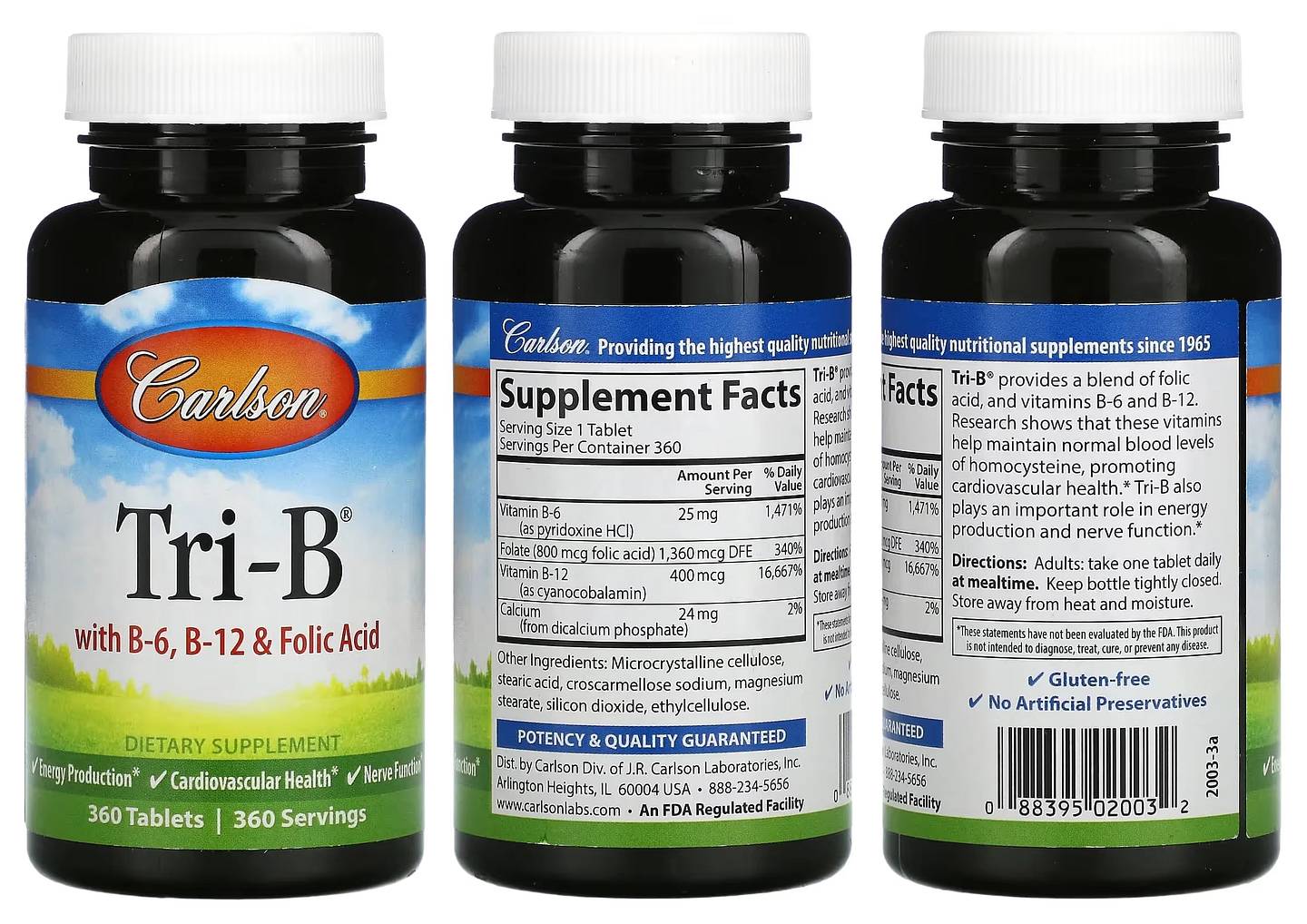 Carlson, Tri-B with B6 packaging