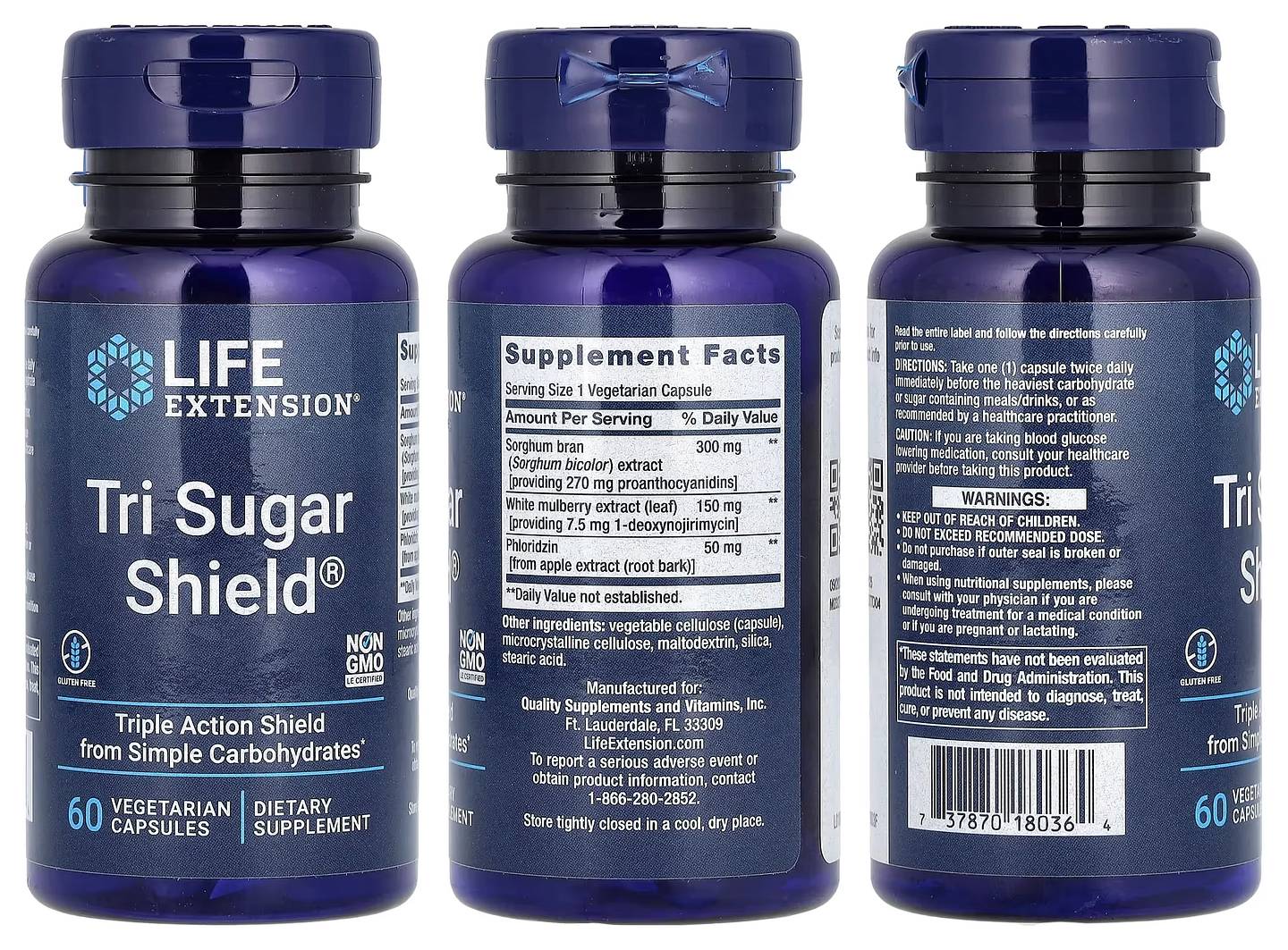 Life Extension, Tri Sugar Shield packaging