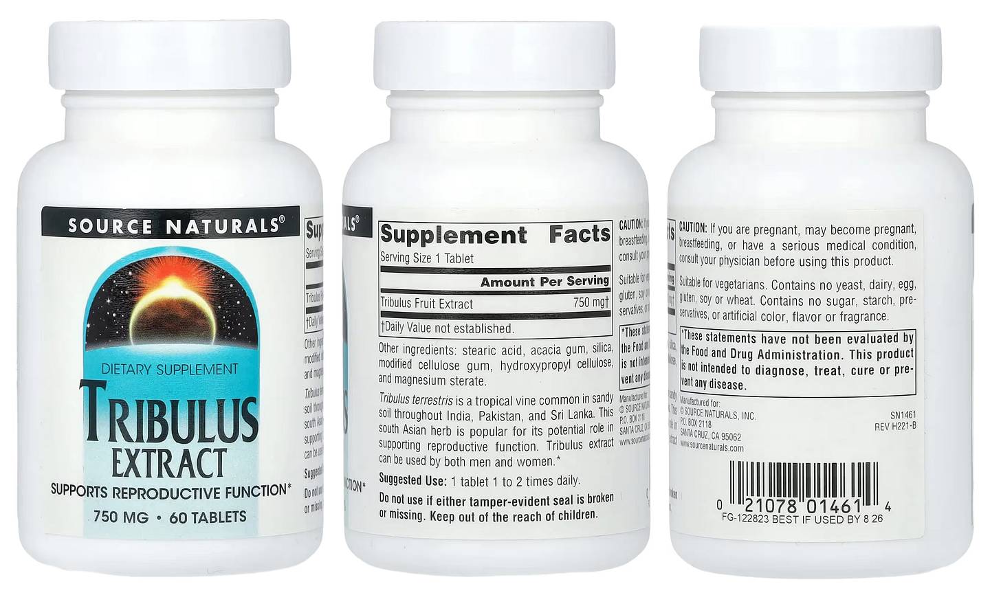 Source Naturals, Tribulus Extract packaging