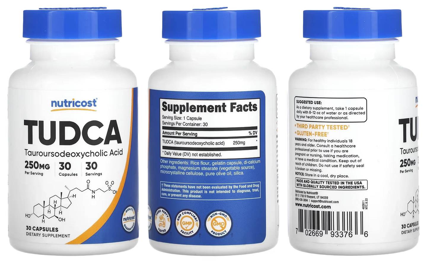 Nutricost, TUDCA packaging