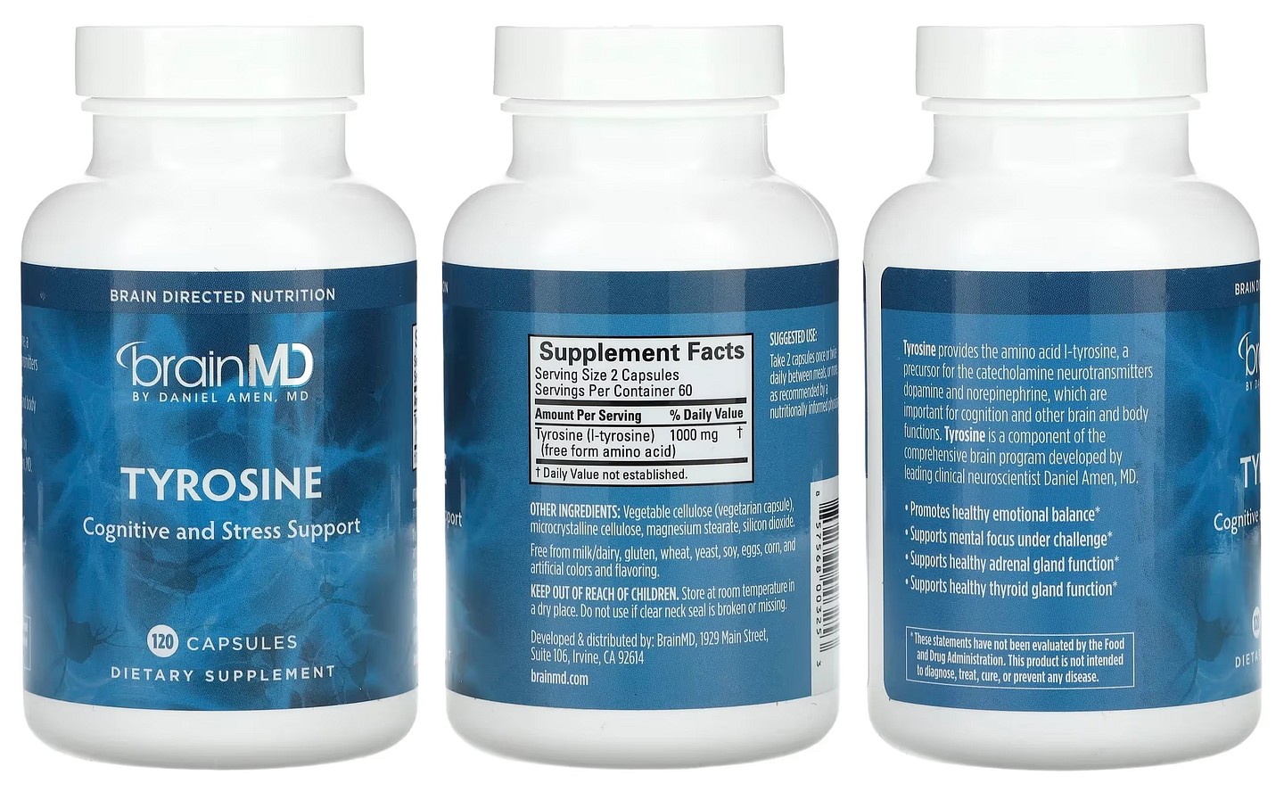 BrainMD, Tyrosine packaging