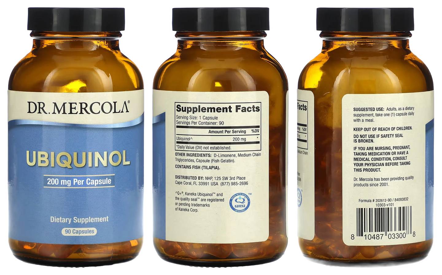 Dr. Mercola, Ubiquinol packaging