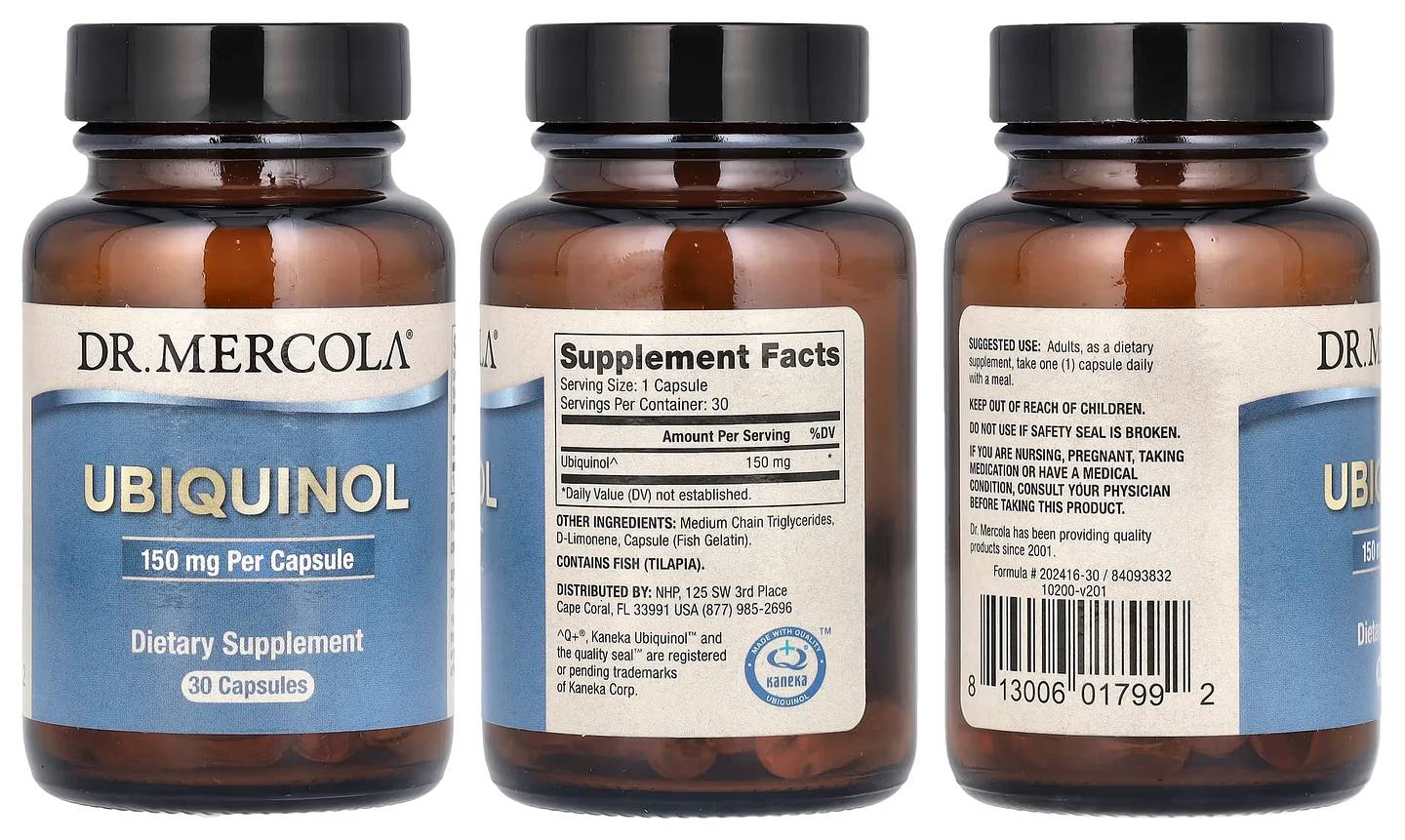 Dr. Mercola, Ubiquinol packaging