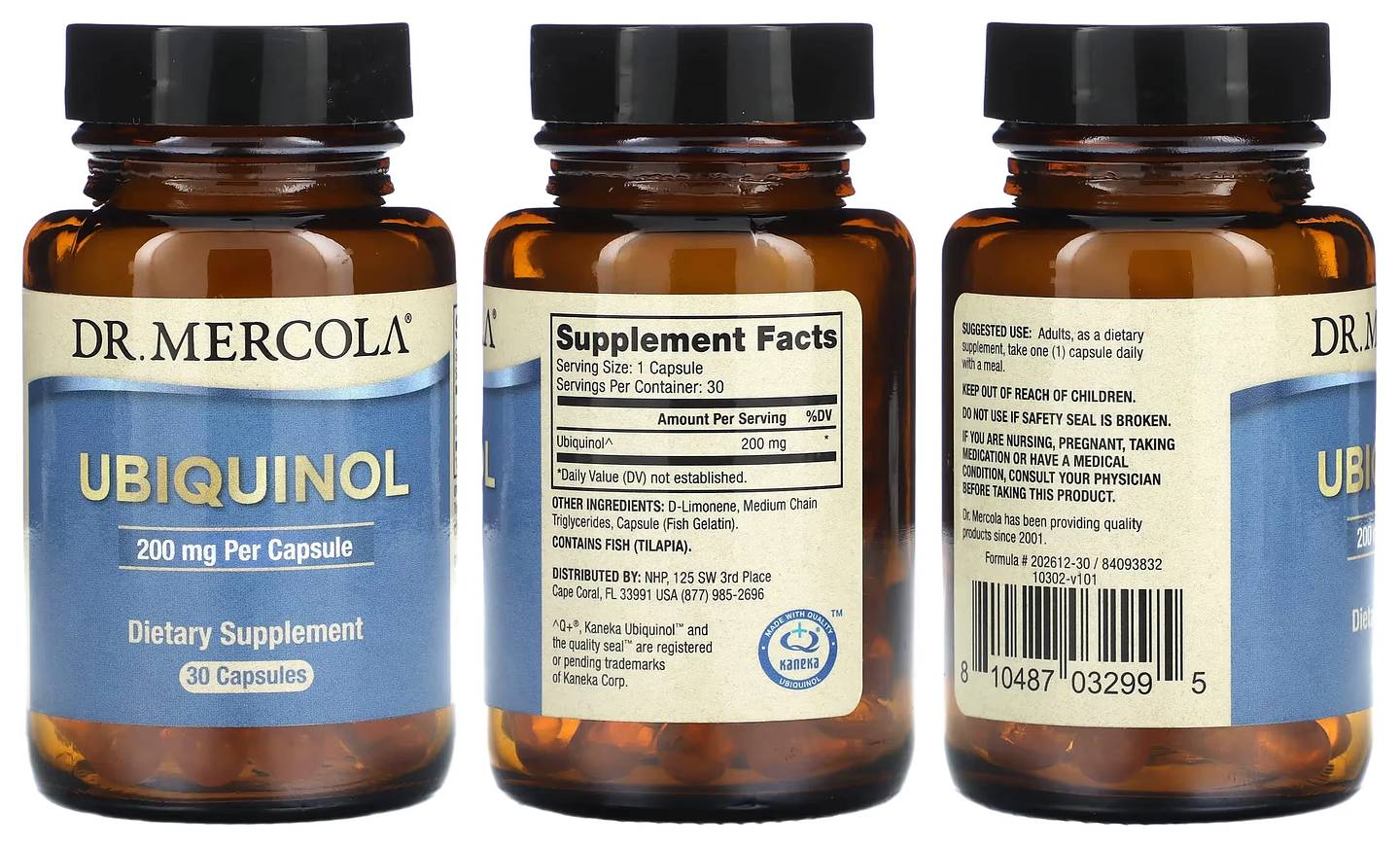 Dr. Mercola, Ubiquinol packaging