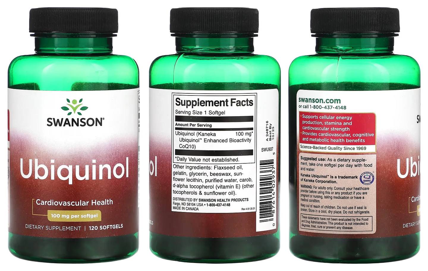 Swanson, Ubiquinol packaging