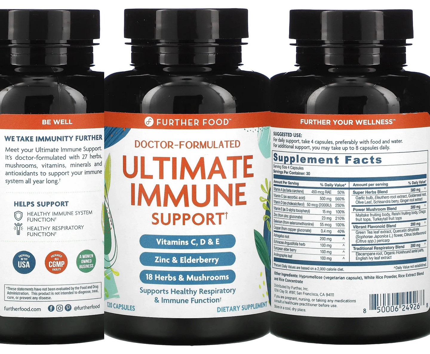 Further Food, Ultimate Immune Support label