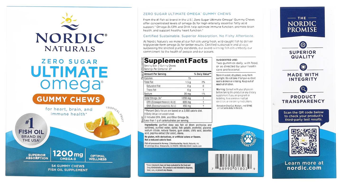 Nordic Naturals, Ultimate Omega packaging