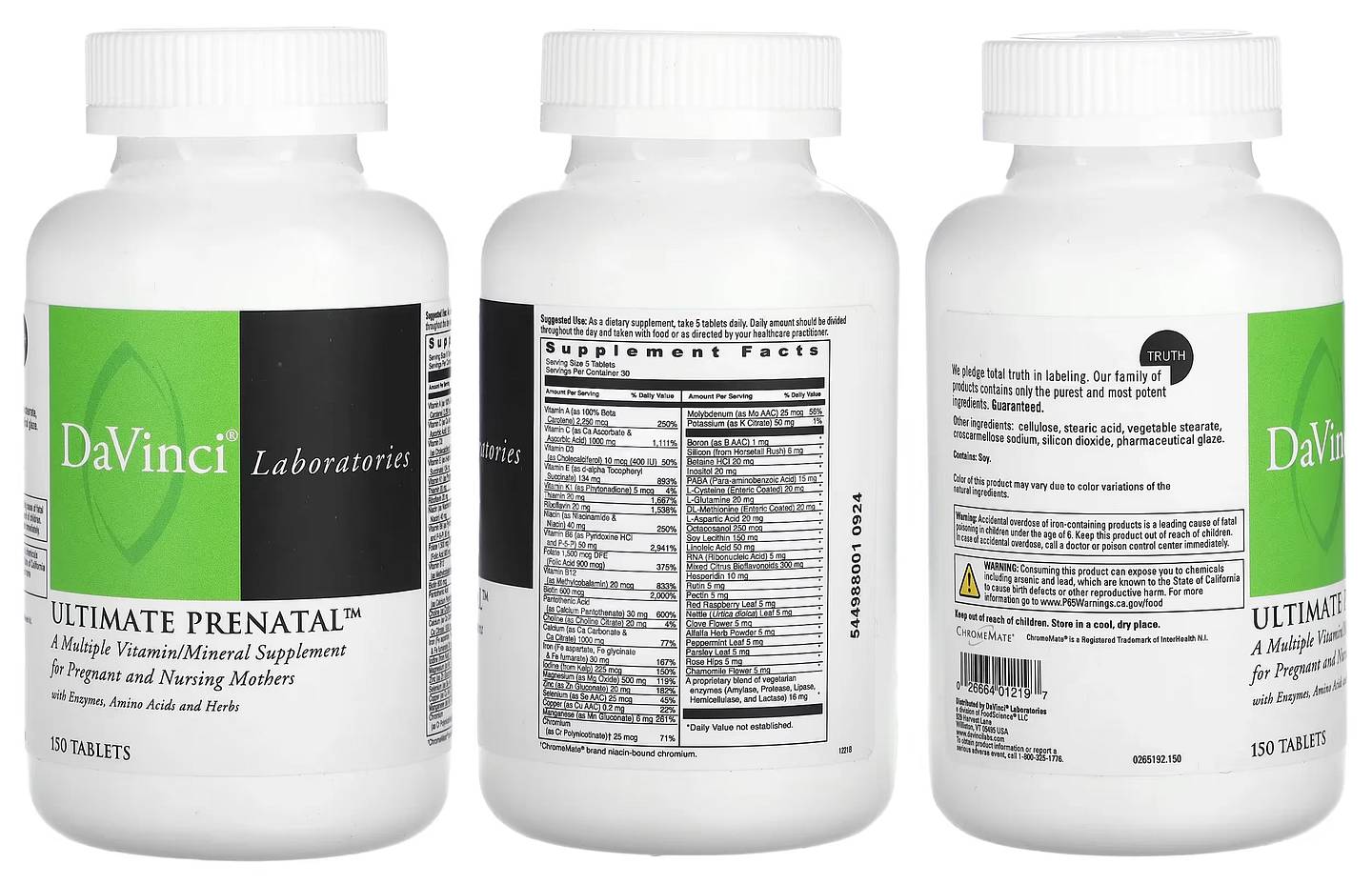 DaVinci Laboratories of Vermont, Ultimate Prenatal packaging