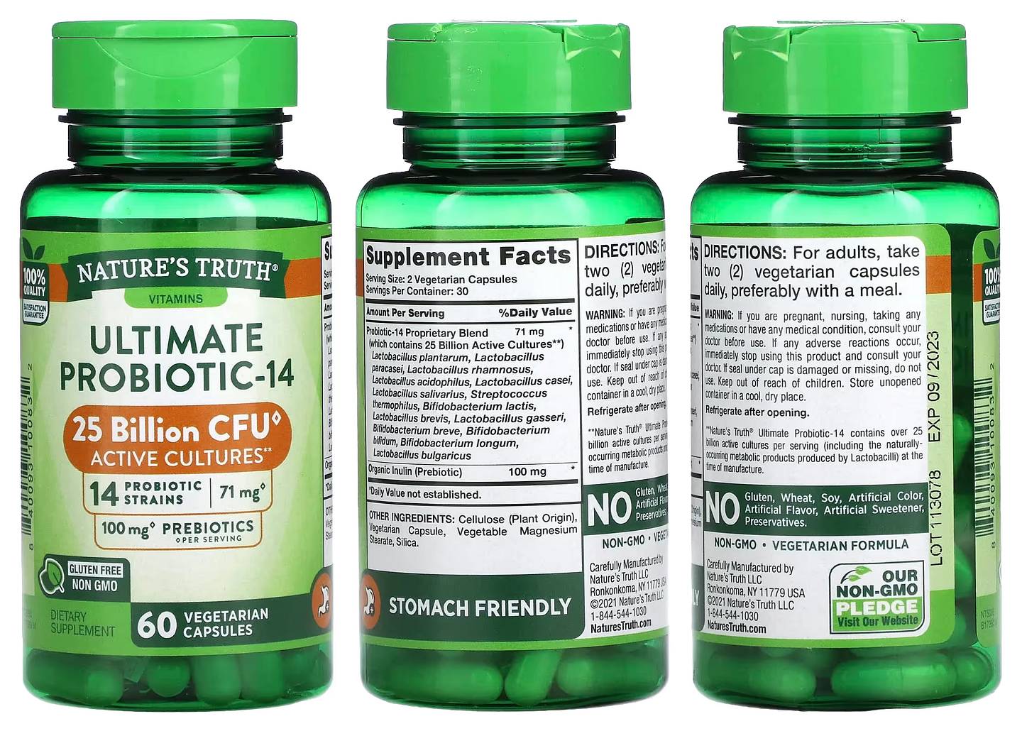 Nature's Truth, Ultimate Probiotic-14 packaging