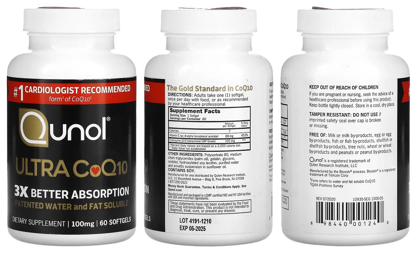 Qunol, Ultra CoQ10 packaging