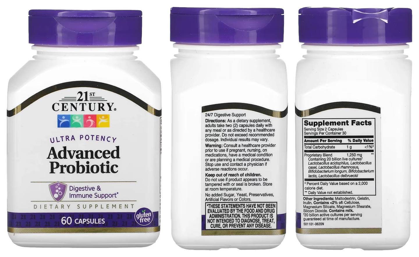 21st Century, Ultra Potency Advanced Probiotic packaging