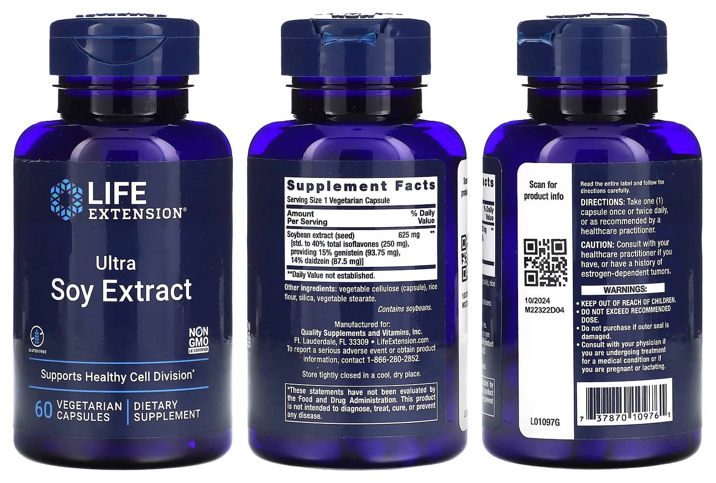 Life Extension, Ultra Soy Extract packaging