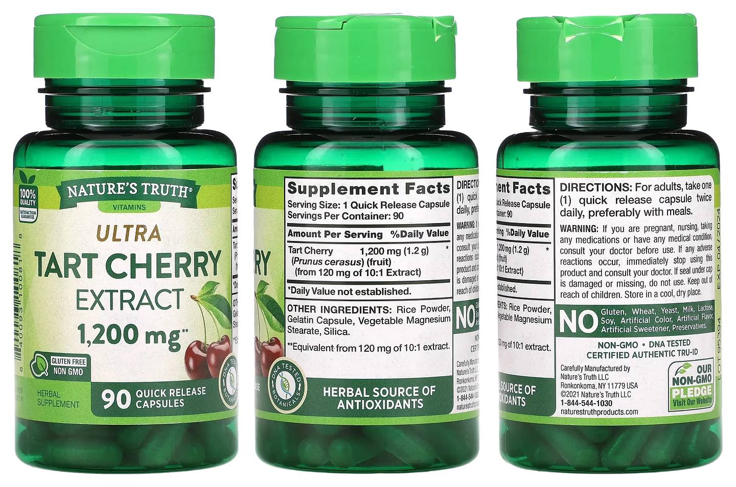 Nature's Truth, Ultra Tart Cherry Extract packaging