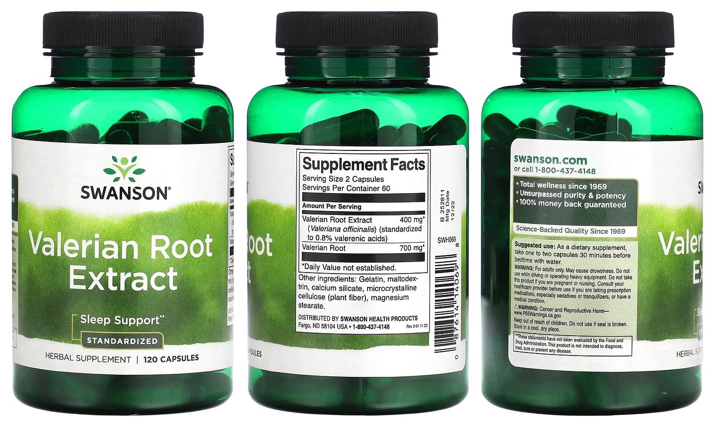 Swanson, Valerian Root Extract packaging