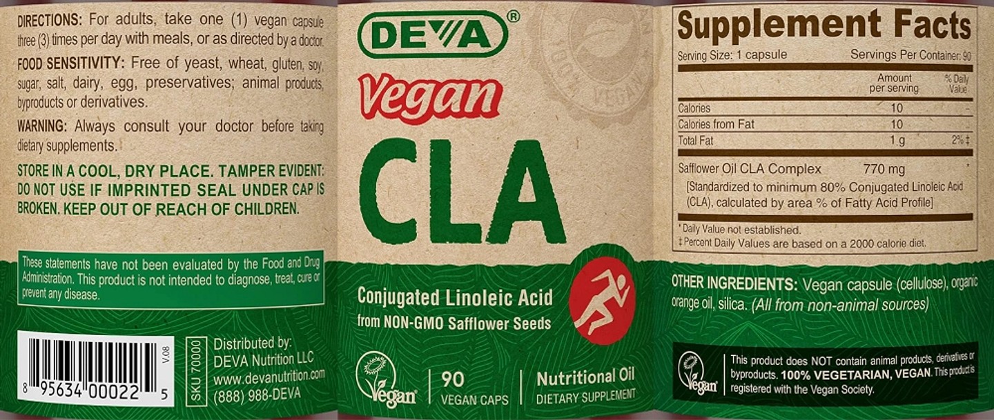 Deva, Vegan CLA label