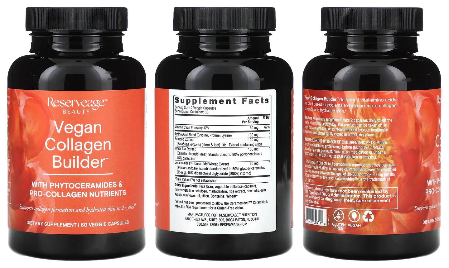 Reserveage Nutrition, Vegan Collagen Builder packaging