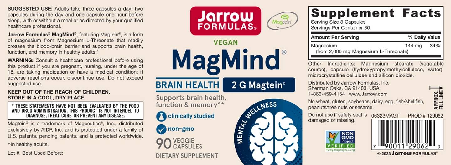 Jarrow Formulas, Vegan MagMind label