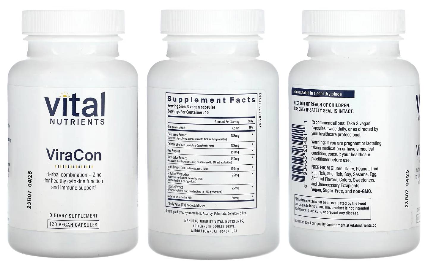 Vital Nutrients, ViraCon packaging