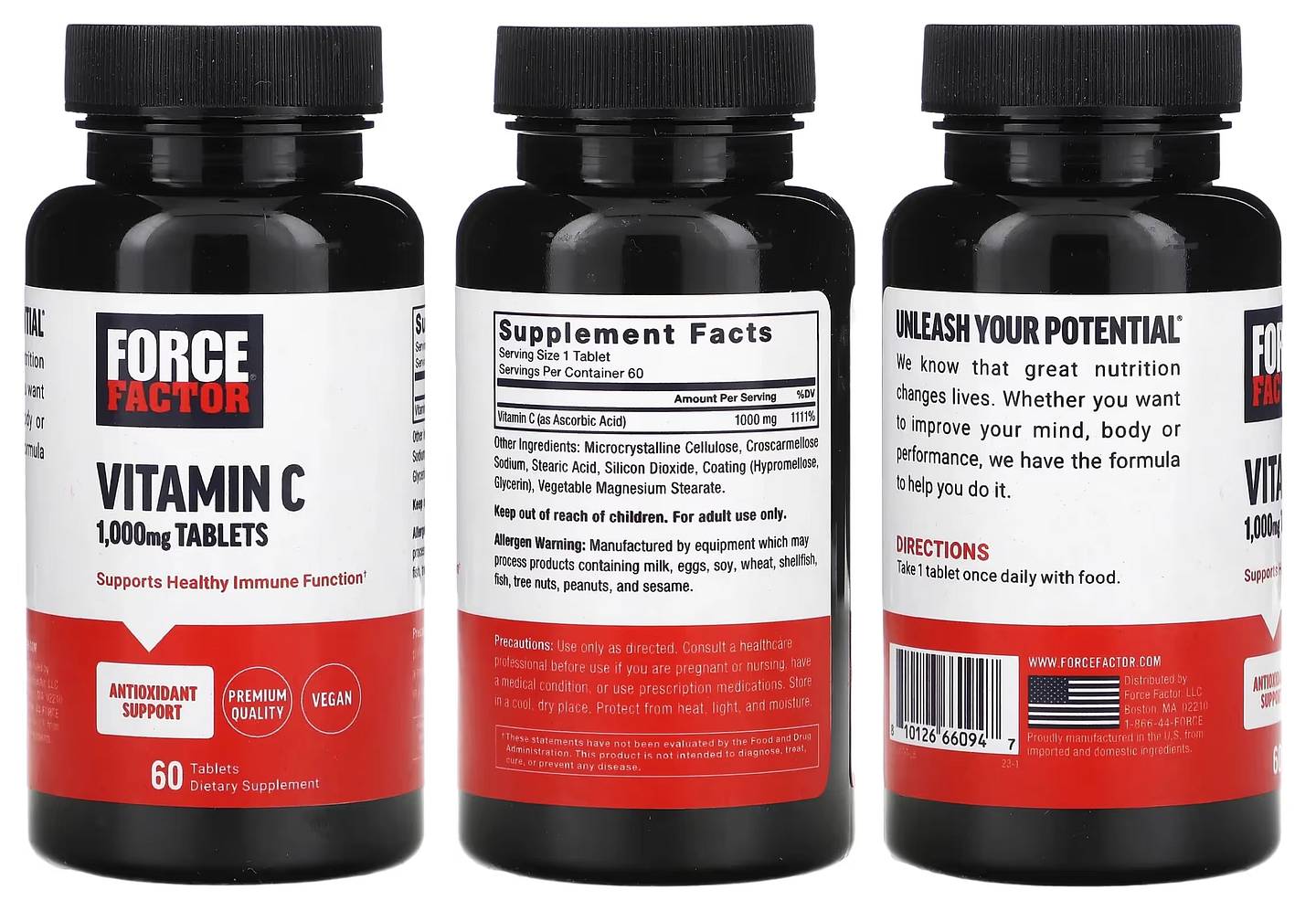 Force Factor, Vitamin C packaging