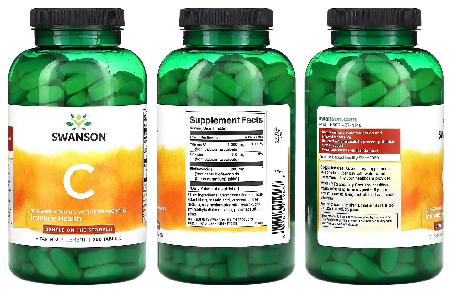 Swanson, Vitamin C packaging