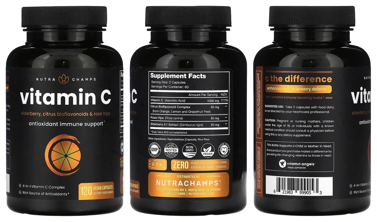 NutraChamps, Vitamin C packaging