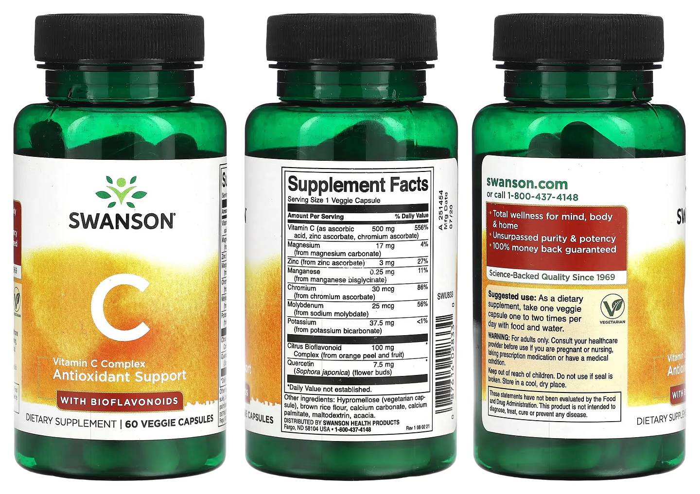 Swanson, Vitamin C Complex with Bioflavonoids packaging