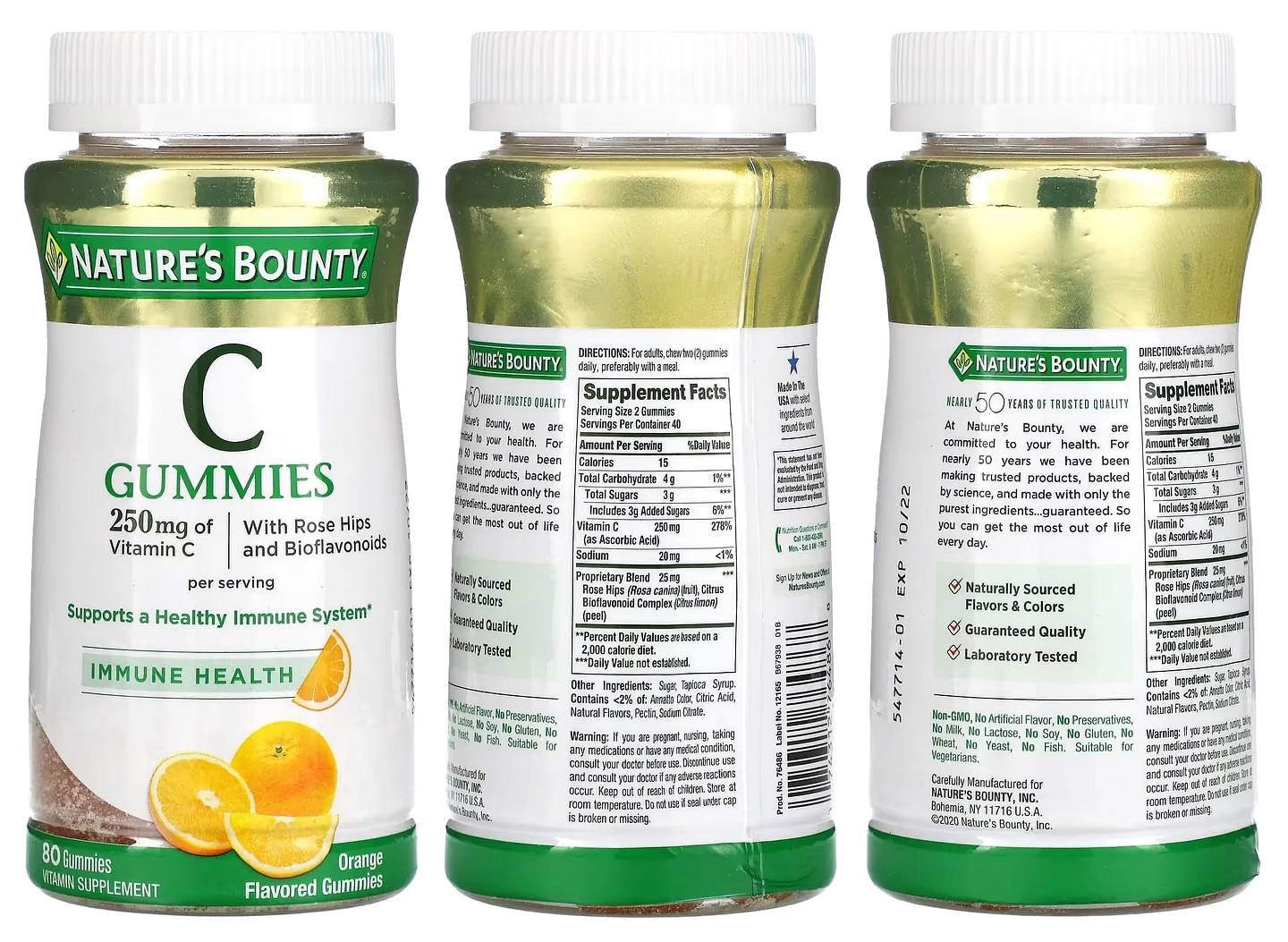 Nature's Bounty, Vitamin C Gummies packaging