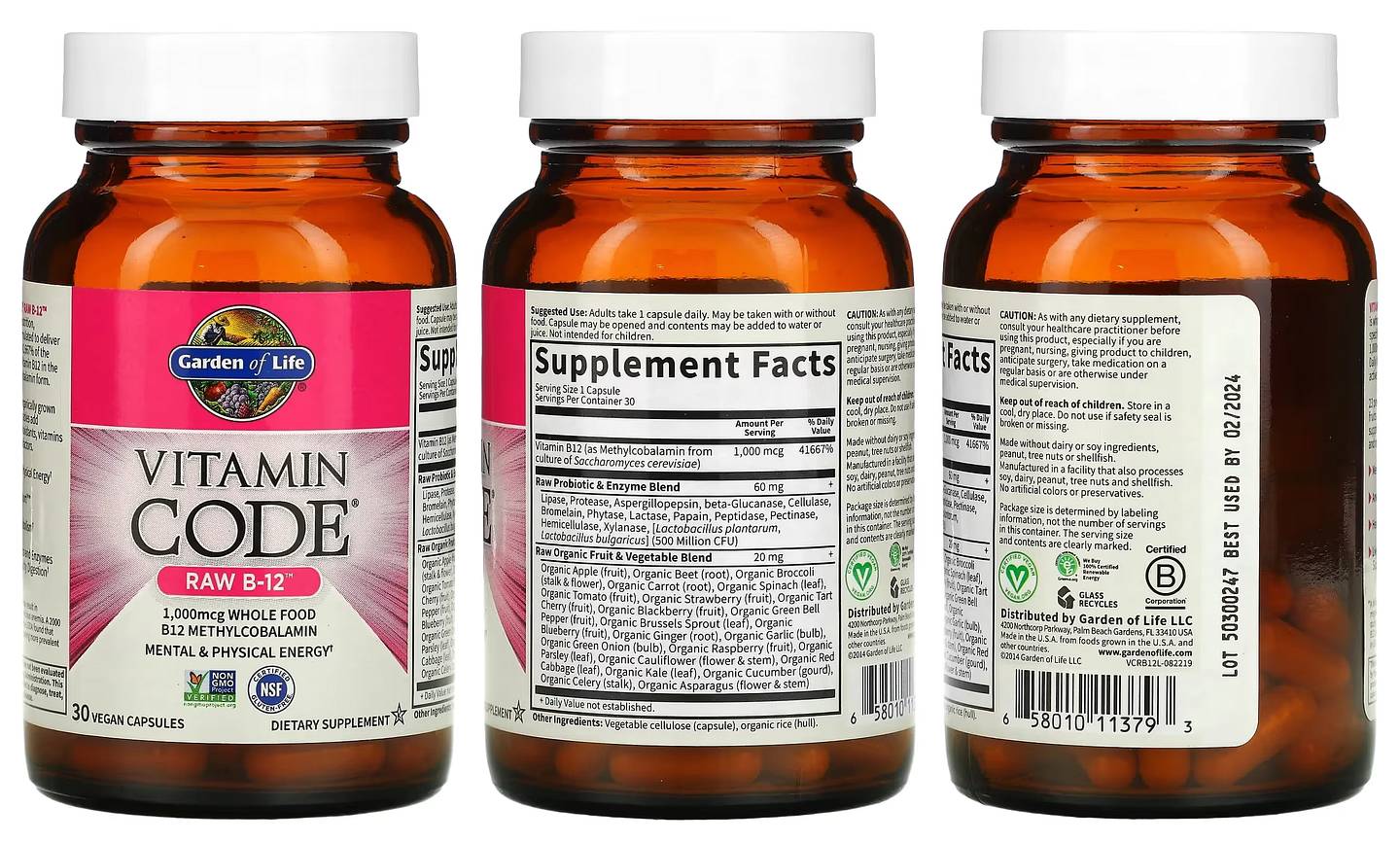 Garden of Life, Vitamin Code packaging