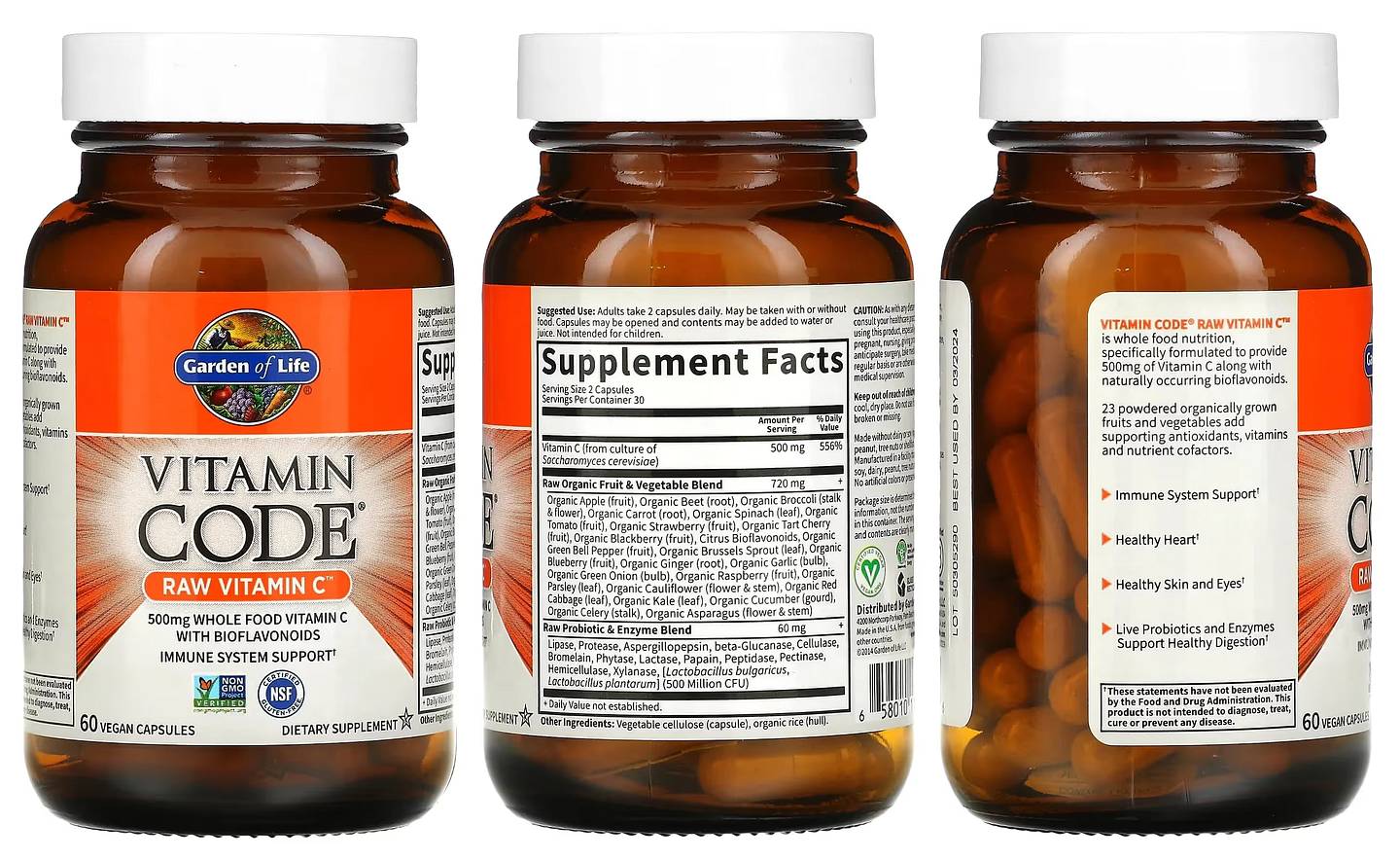 Garden of Life, Vitamin Code packaging