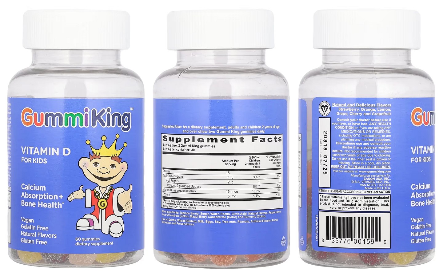 GummiKing, Vitamin D for Kids packaging