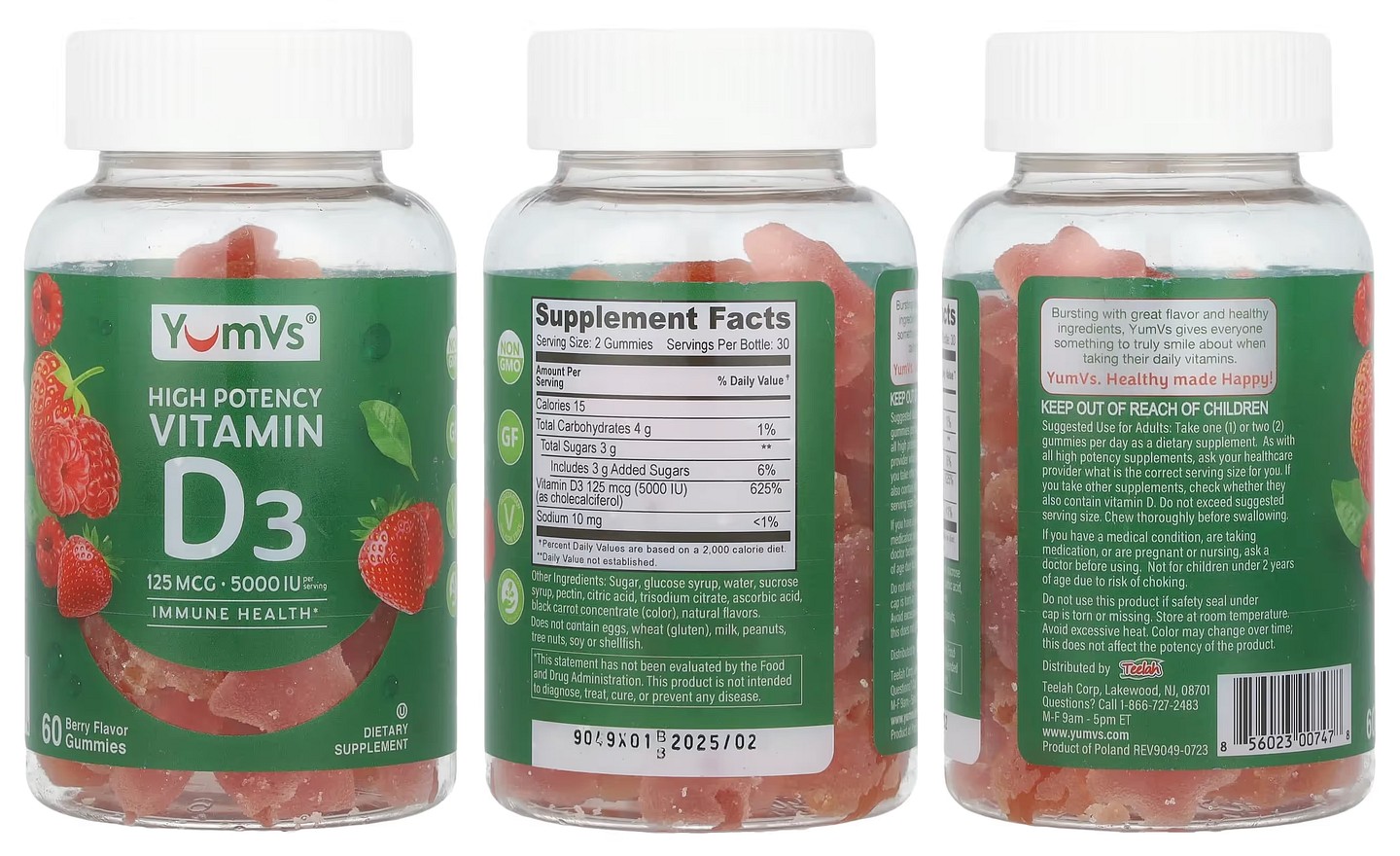 YumV's, Vitamin D3 Gummies packaging