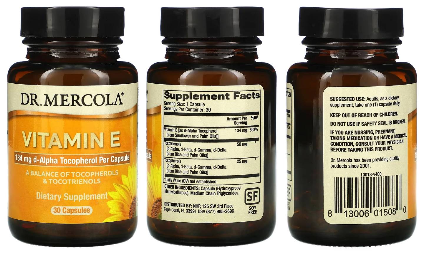 Dr. Mercola, Vitamin E packaging