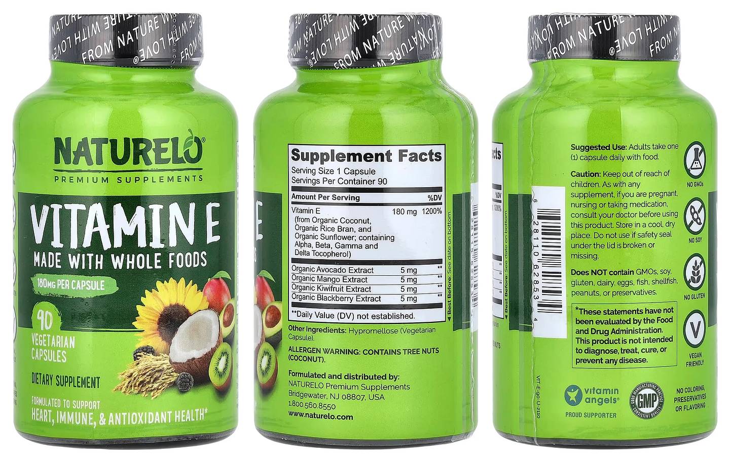 NATURELO, Vitamin E packaging