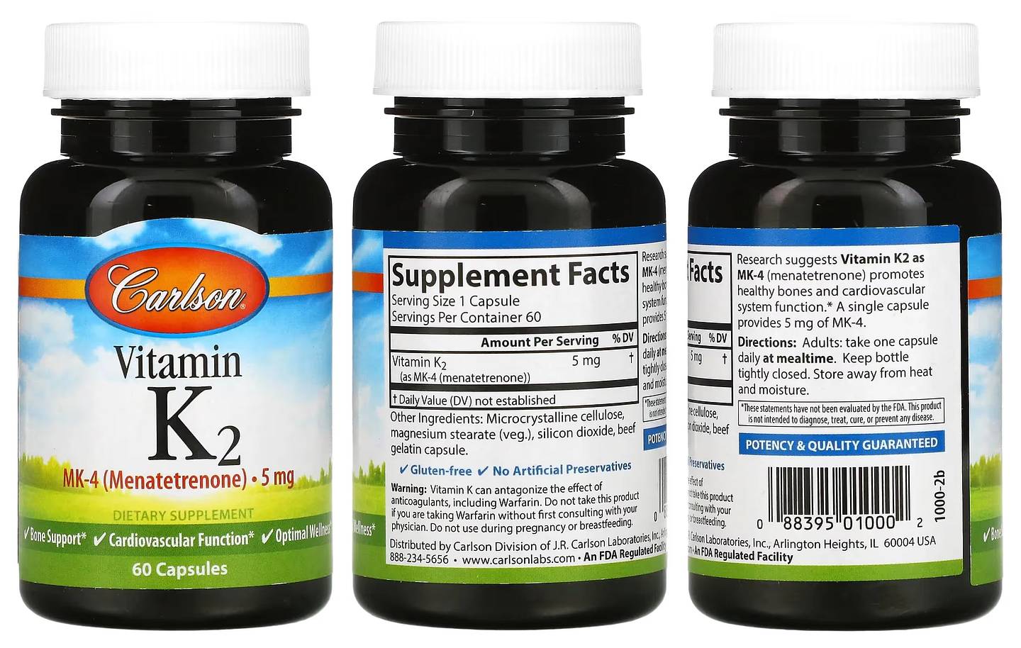 Carlson, Vitamin K2 packaging