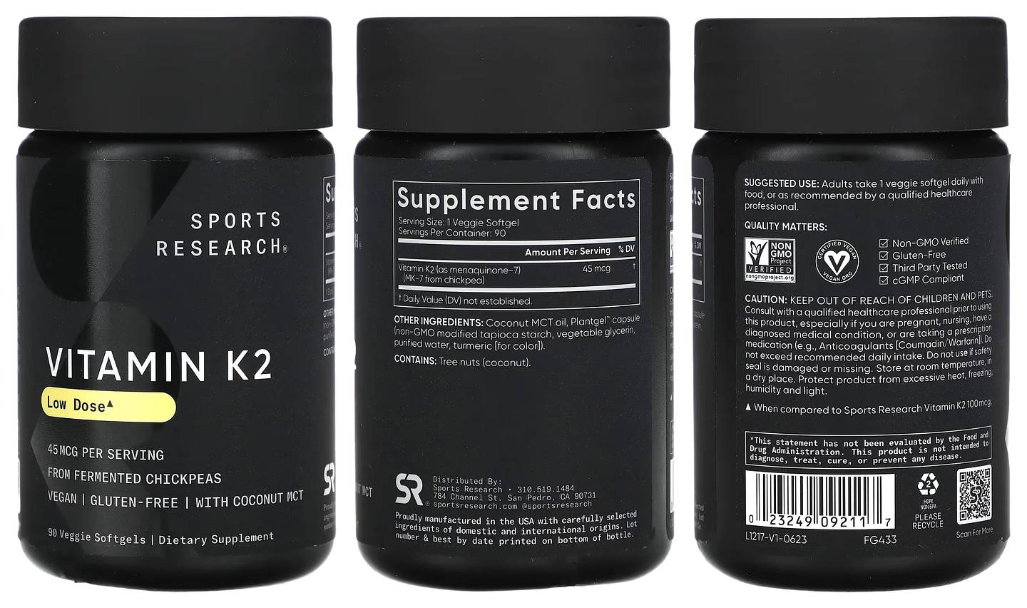Sports Research, Vitamin K2 packaging