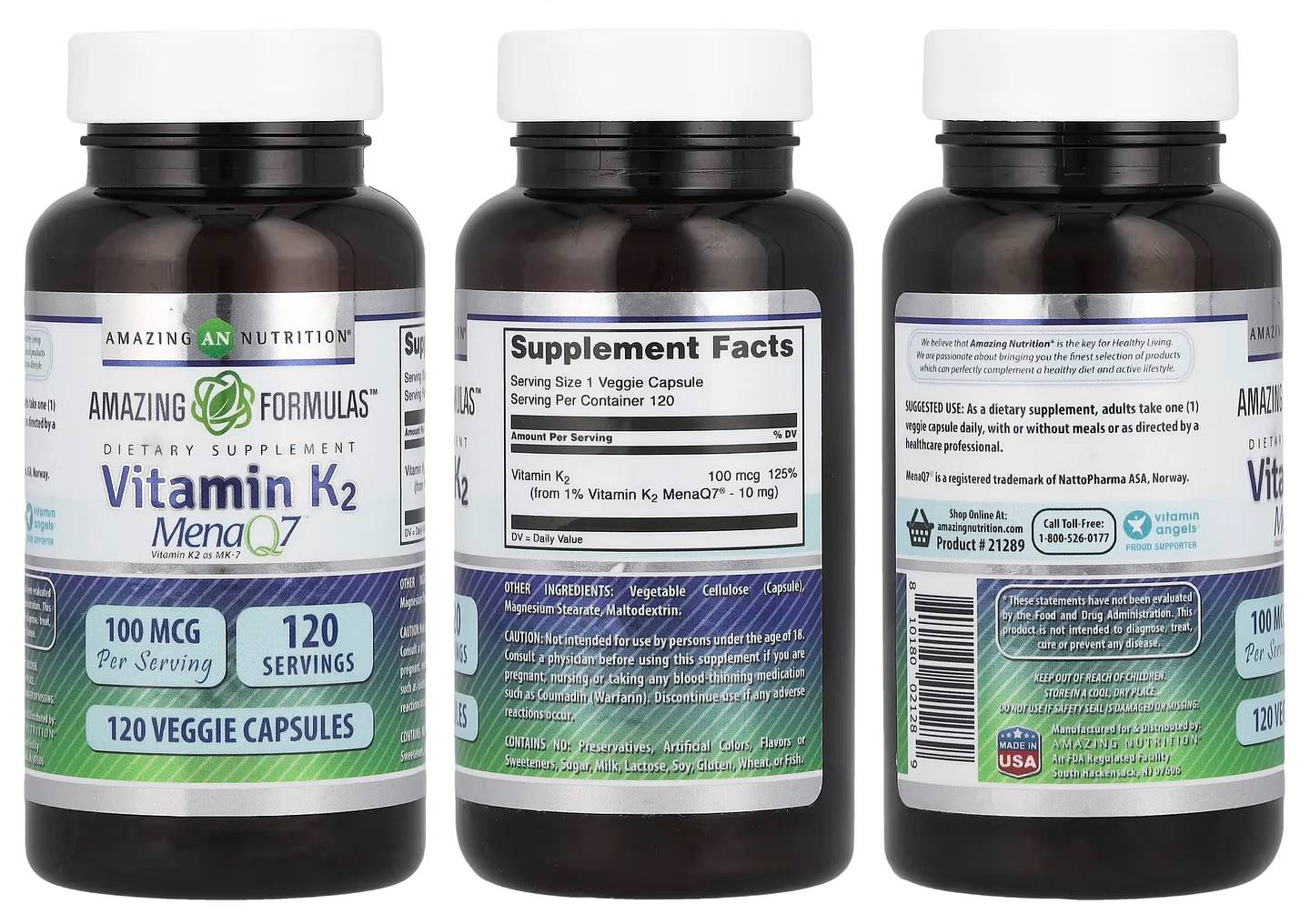 Amazing Nutrition, Vitamin K2 packaging