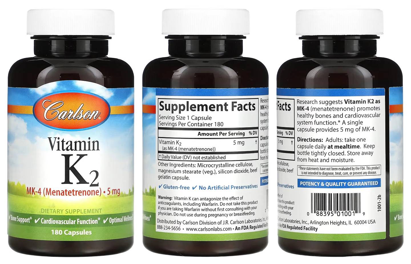 Carlson, Vitamin K2 packaging