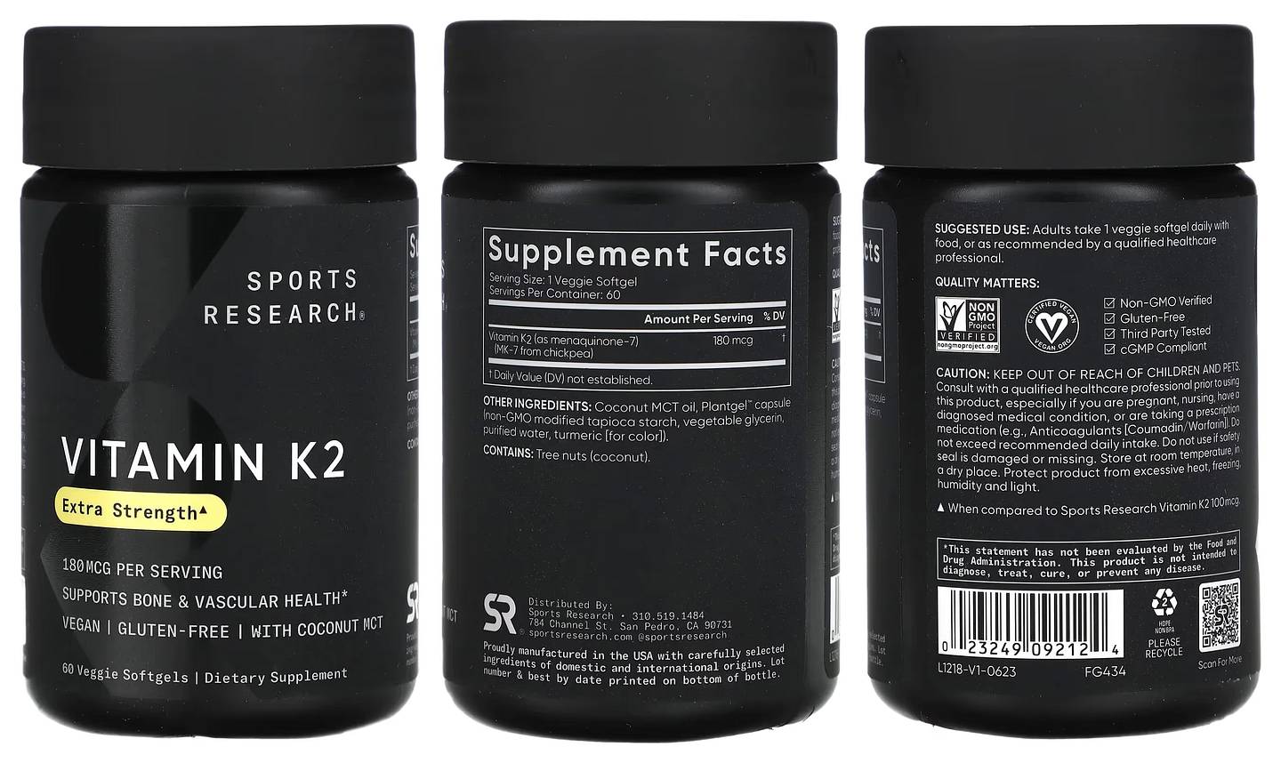 Sports Research, Vitamin K2 packaging