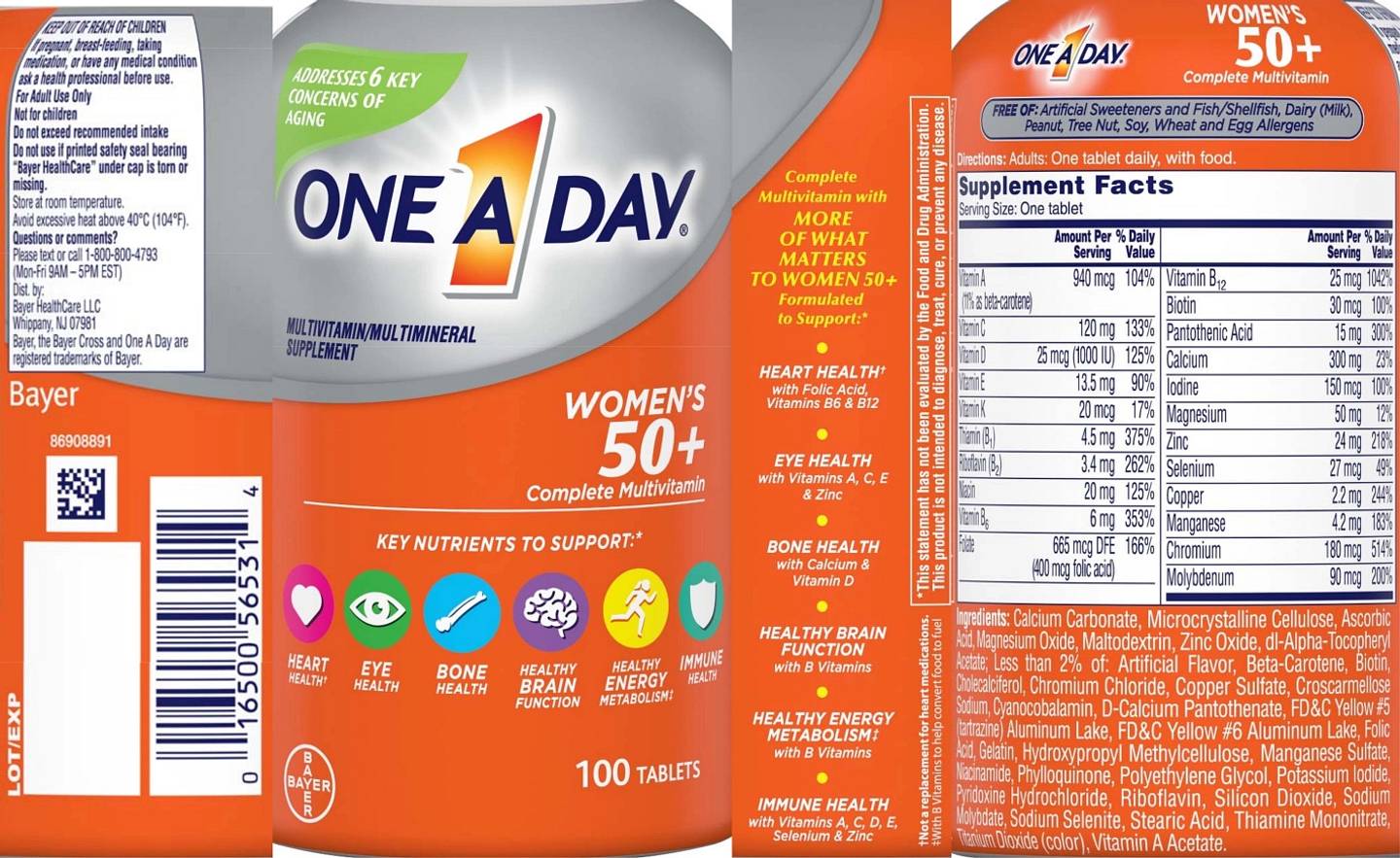 One-A-Day, Women's 50+ label