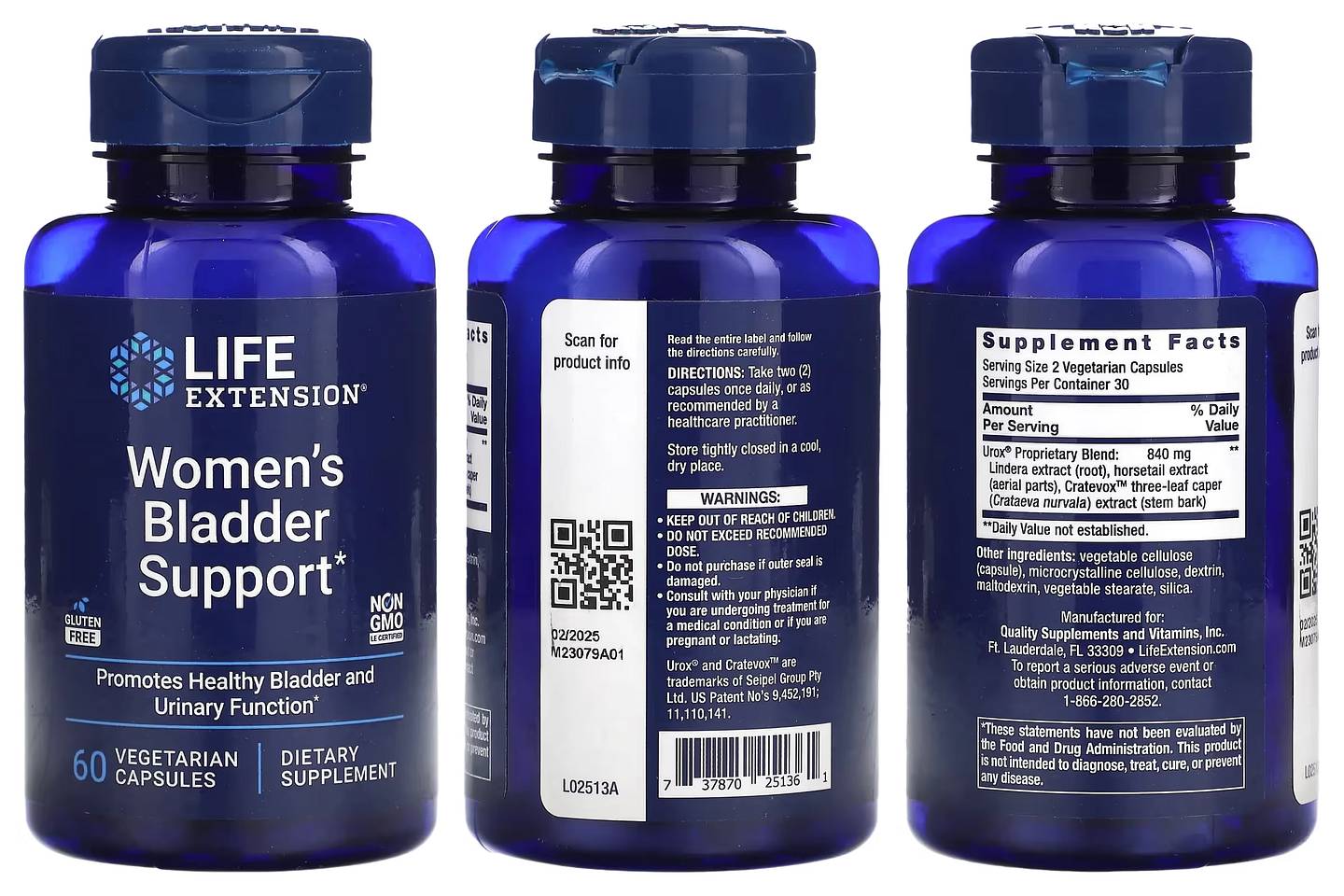 Life Extension, Women's Bladder Support packaging